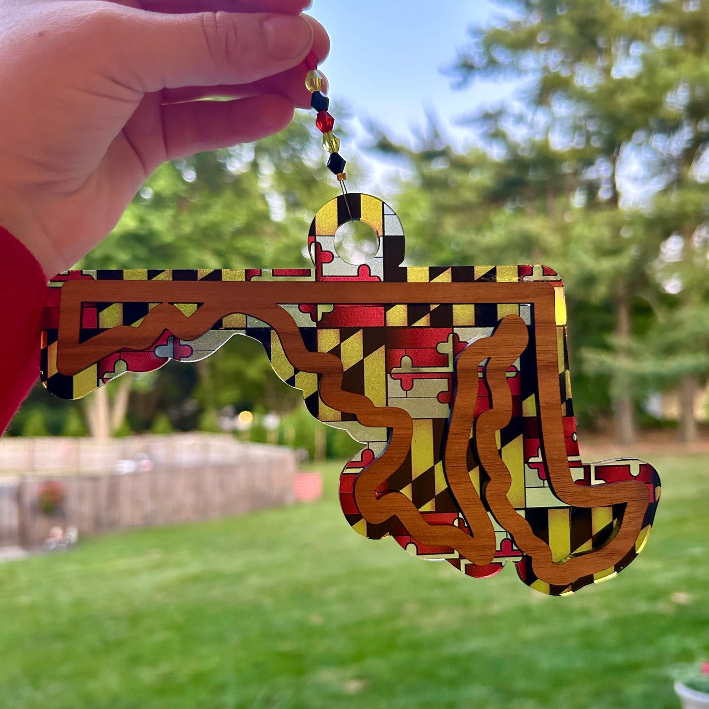 Maryland Flag Suncatcher